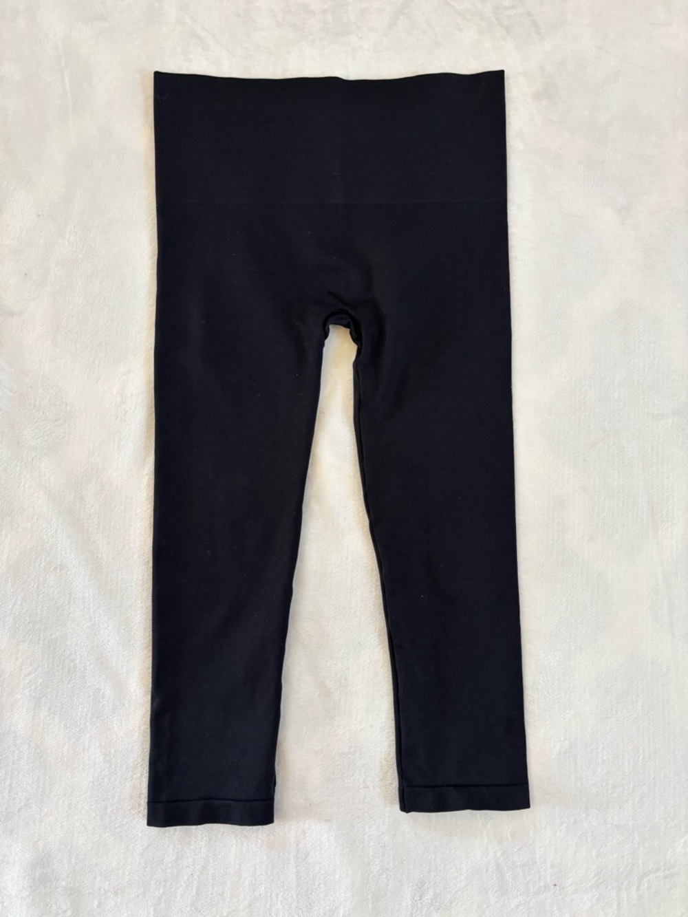 Soma Essential Seamless Capri Leggings Black High Rise Comfort Size Medium